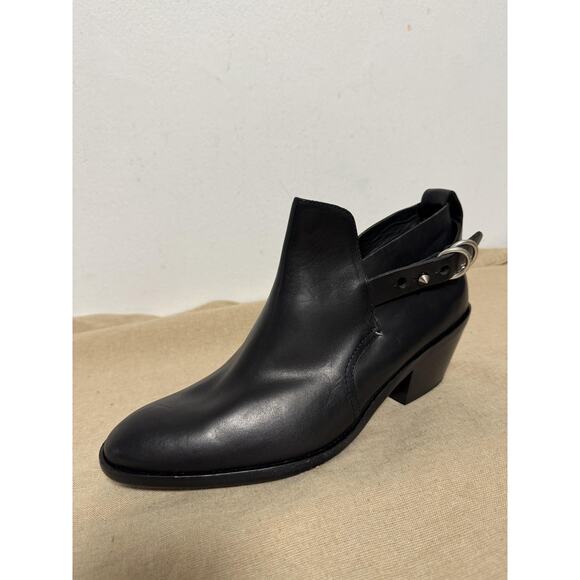 Rag & Bone Boots Womens Size EU 40/41 Black Leather Harness Western Ankle Italy - Picture 4 of 10